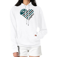 Philadelphia Eagles G-III 4Her by Carl Banks Women's Heart Graphic Fleece Pullover Hoodie | NFL US