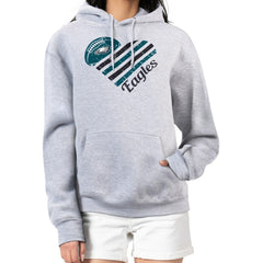 Philadelphia Eagles G-III 4Her by Carl Banks Women's Heart Graphic Fleece Pullover Hoodie | NFL Online