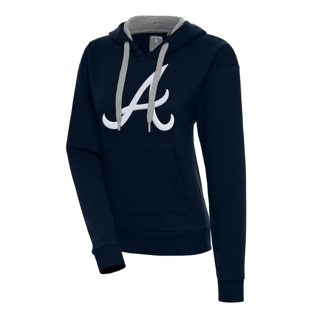 Atlanta Braves Antigua Women's Victory Pullover Hoodie - MLB Hoodies