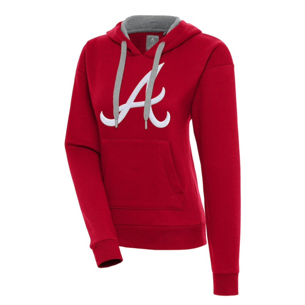 Atlanta Braves Antigua Women's Victory Pullover Hoodie - MLB Hoodies
