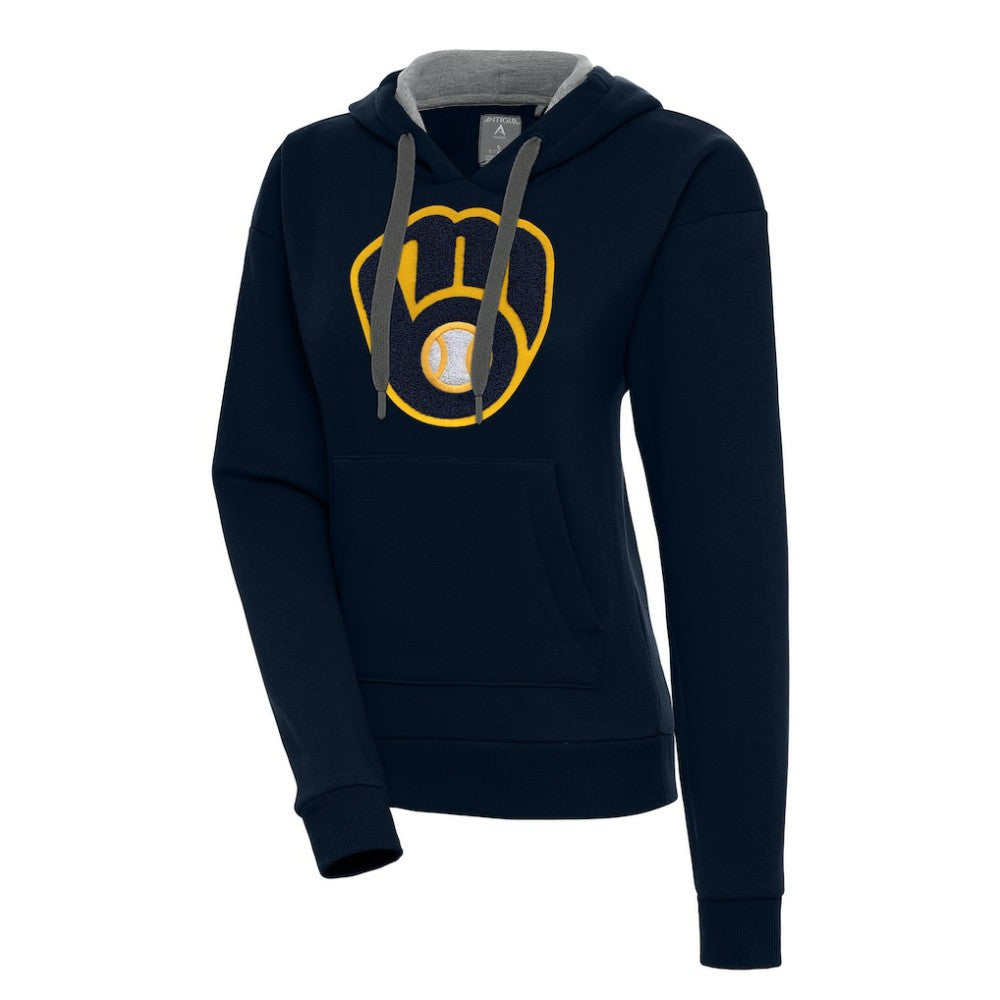 Milwaukee Brewers Antigua Women's Victory Pullover Hoodie - MLB Hoodies