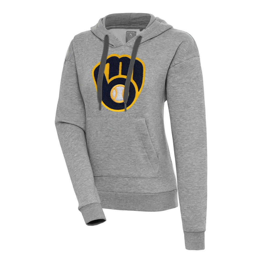 Milwaukee Brewers Antigua Women's Victory Pullover Hoodie - MLB Hoodies