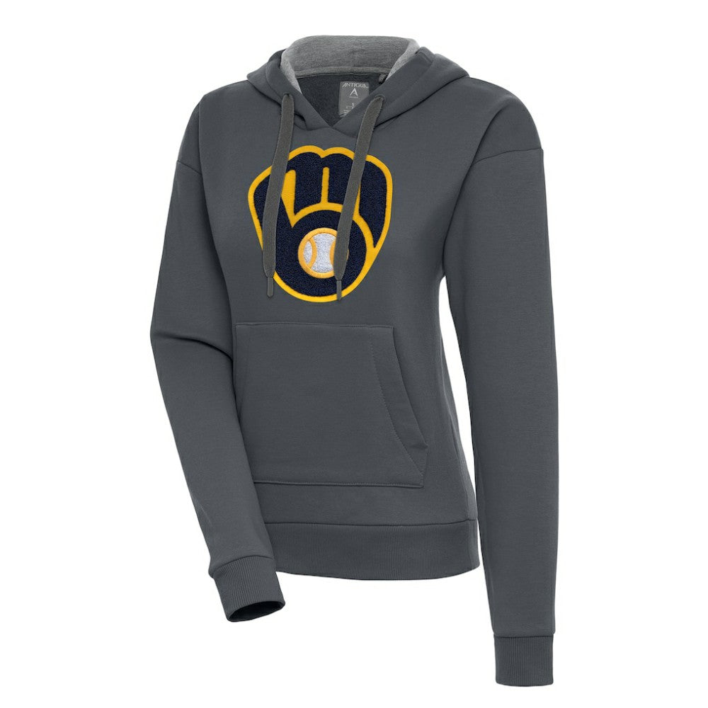 Milwaukee Brewers Antigua Women's Victory Pullover Hoodie - MLB Hoodies