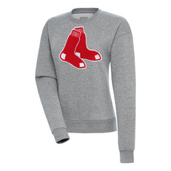 Boston Red Sox Antigua Women's Victory Chenille Pullover Sweatshirt - MLB Pullover