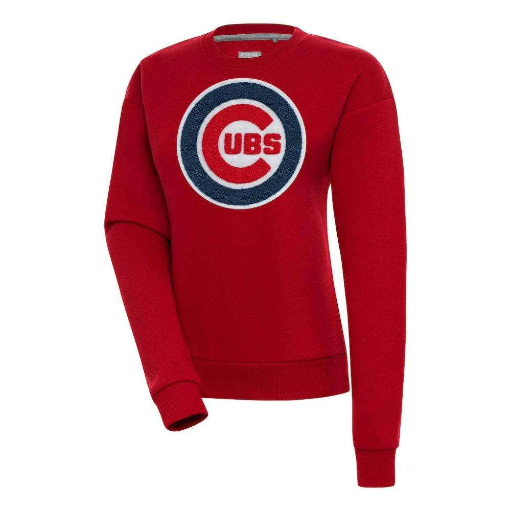 Chicago Cubs Antigua Women's Victory Chenille Pullover Sweatshirt - MLB Pullover