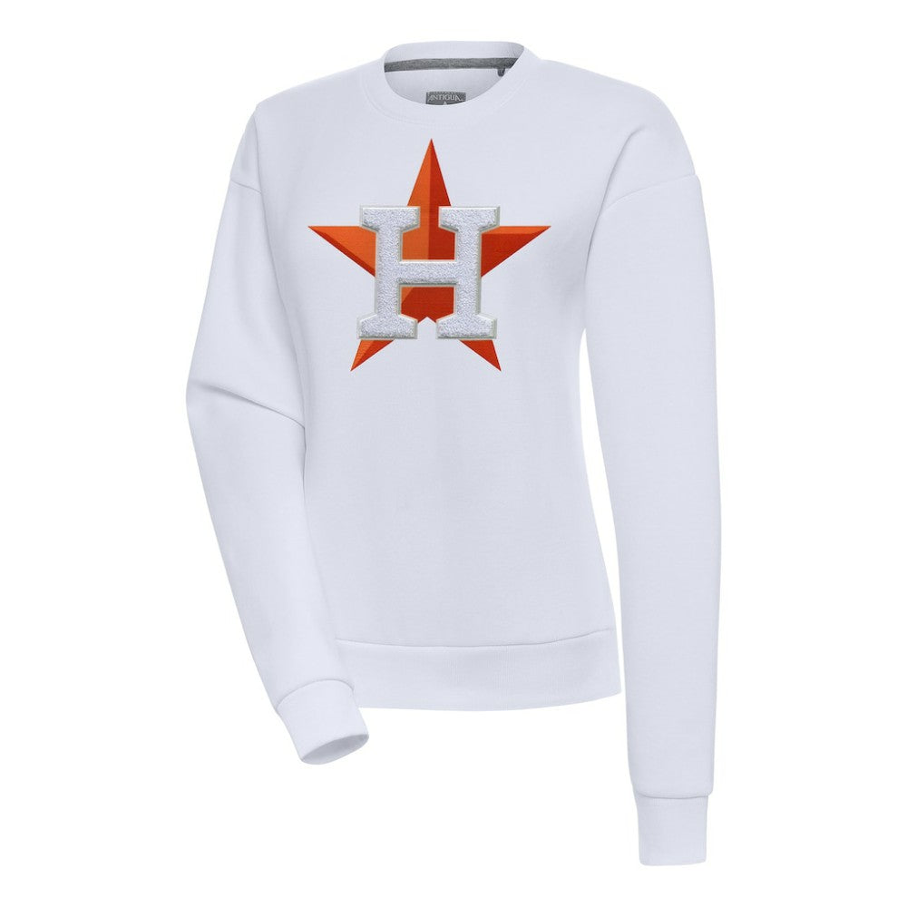 Houston Astros Antigua Women's Victory Chenille Pullover Sweatshirt - MLB Pullover