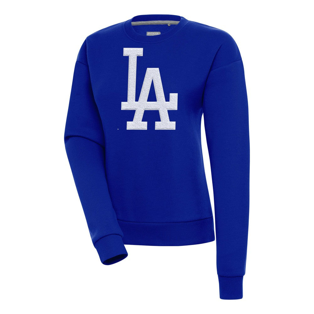Los Angeles Dodgers Antigua Women's Victory Chenille Pullover Sweatshirt - MLB Pullover