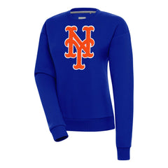 New York Mets Antigua Women's Victory Chenille Pullover Sweatshirt - MLB Pullover