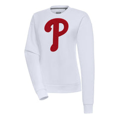 Philadelphia Phillies Antigua Women's Victory Chenille Pullover Sweatshirt - MLB Pullover