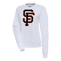 San Francisco Giants Antigua Women's Victory Chenille Pullover Sweatshirt - MLB Pullover