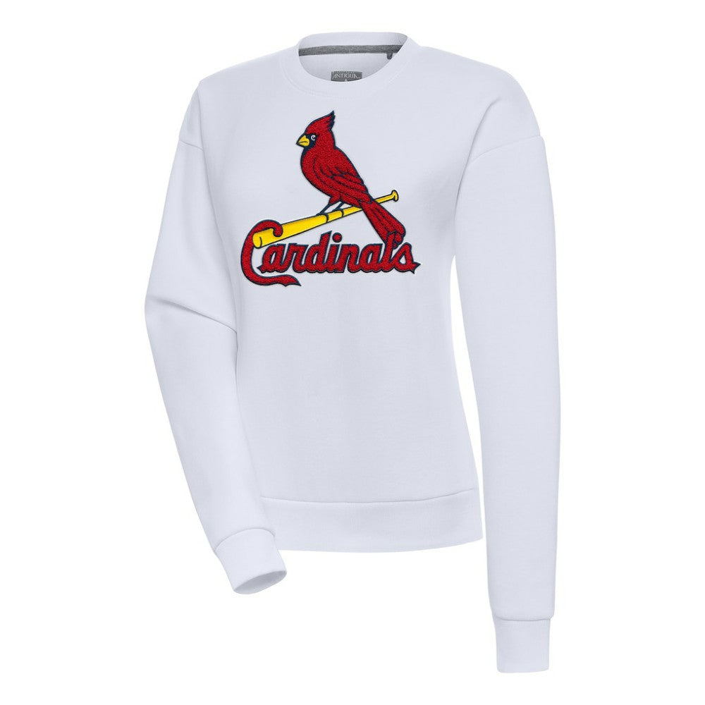 St. Louis Cardinals Antigua Women's Victory Chenille Pullover Sweatshirt - MLB Pullover