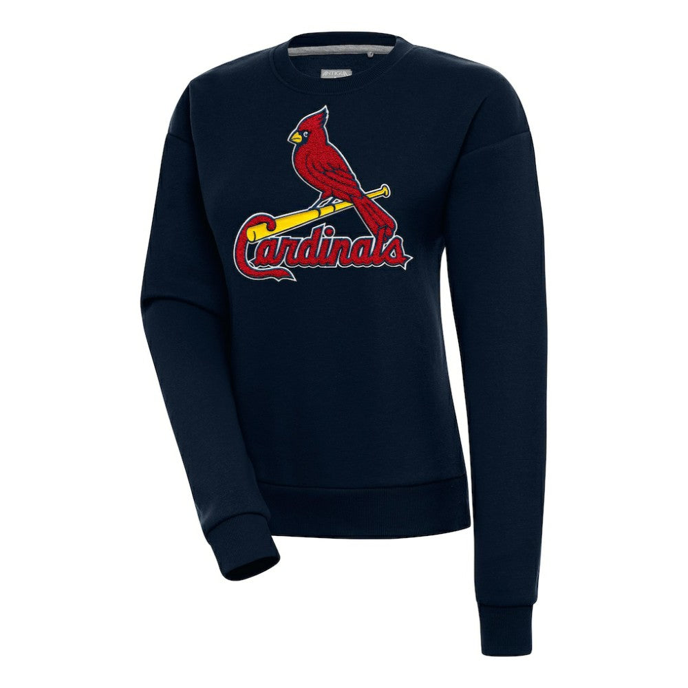 St. Louis Cardinals Antigua Women's Victory Chenille Pullover Sweatshirt - MLB Pullover