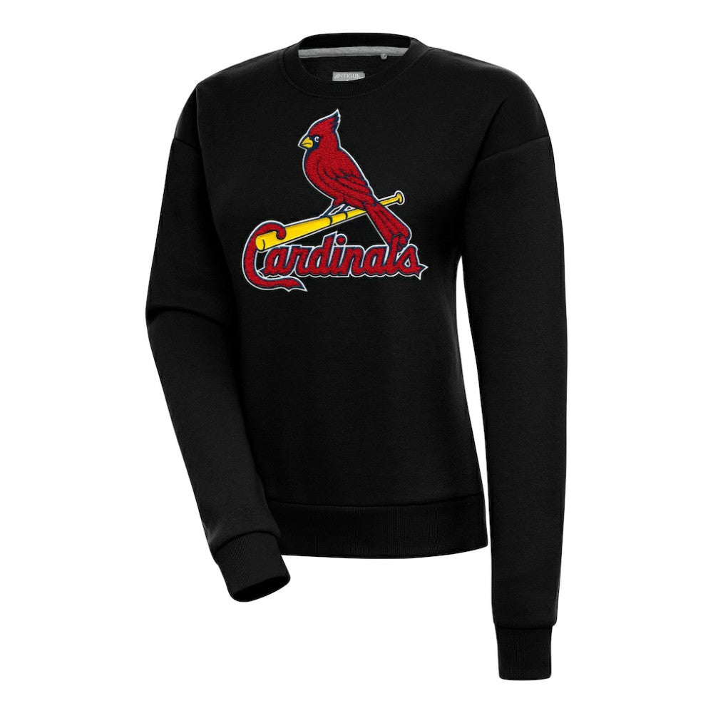 St. Louis Cardinals Antigua Women's Victory Chenille Pullover Sweatshirt - MLB Pullover