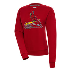 St. Louis Cardinals Antigua Women's Victory Chenille Pullover Sweatshirt - MLB Pullover
