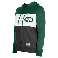 New York Jets Women's Color-Block Full-Zip Hoodie | NFL Discount