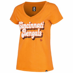 Cincinnati Bengals Women's Enzyme Wash Low V-Neck T-Shirt | NFL Hot