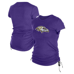 Baltimore Ravens Women's Ruched Side T-Shirt | NFL On sale