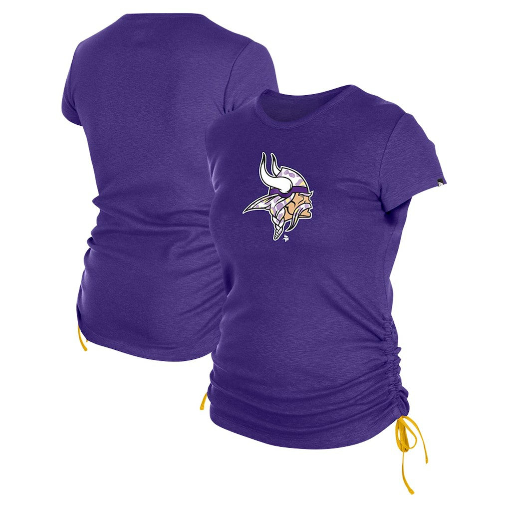 Minnesota Vikings Women's Ruched Side T-Shirt | NFL Sale