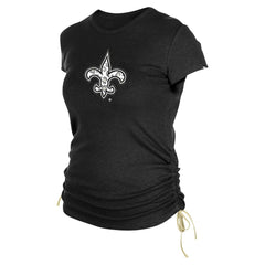 New Orleans Saints Women's Ruched Side T-Shirt | NFL US