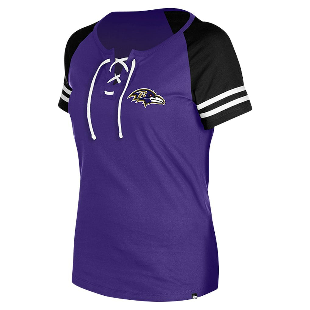 Baltimore Ravens Women's Lace-Up Raglan T-Shirt | NFL Near me