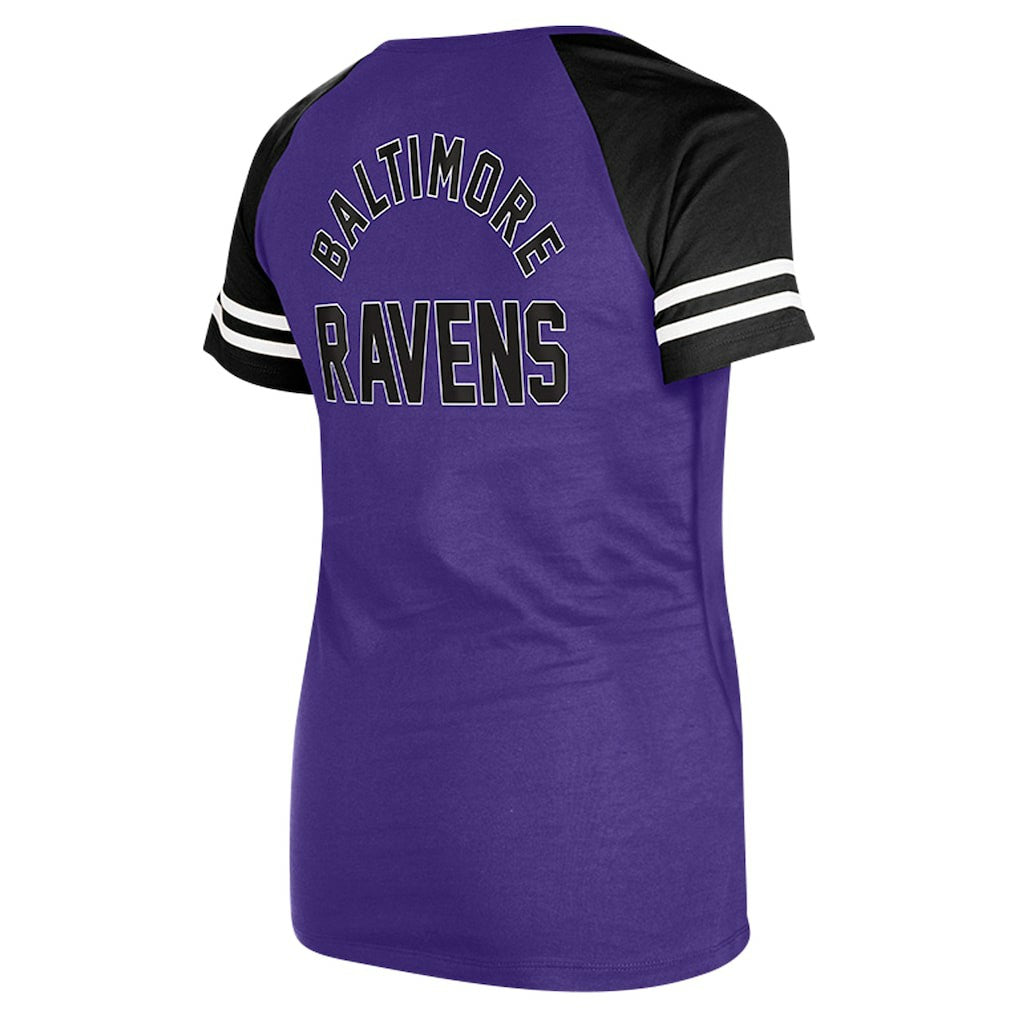 Baltimore Ravens Women's Lace-Up Raglan T-Shirt | NFL Near me