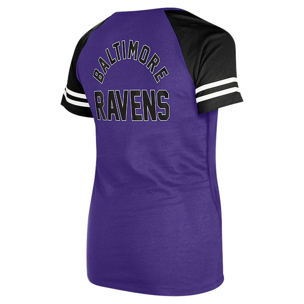Baltimore Ravens Women's Lace-Up Raglan T-Shirt | NFL Near me