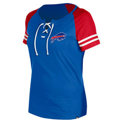 Buffalo Bills Women's Lace-Up Raglan T-Shirt | NFL Sale