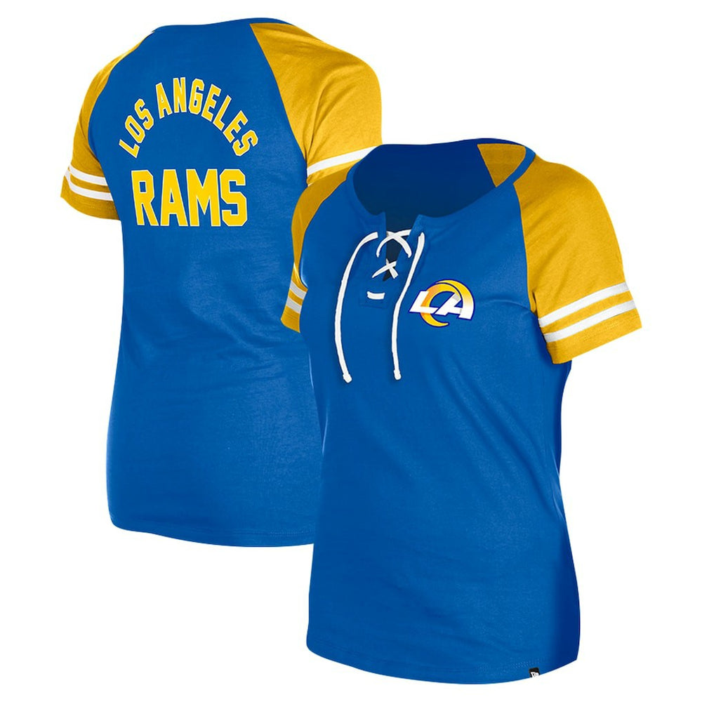 Los Angeles Rams Women's Lace-Up Raglan T-Shirt | NFL US