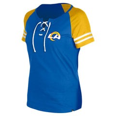 Los Angeles Rams Women's Lace-Up Raglan T-Shirt | NFL US
