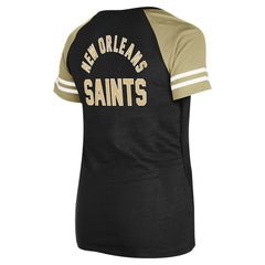 New Orleans Saints Women's Lace-Up Raglan T-Shirt | NFL On sale