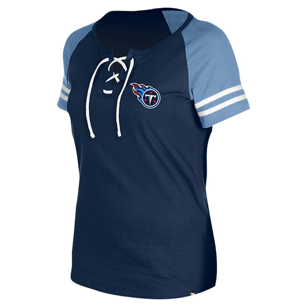 Tennessee Titans Women's Lace-Up Raglan T-Shirt | NFL New