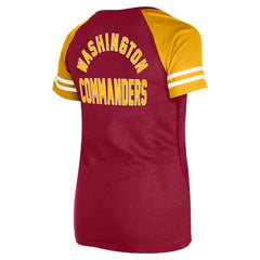 Washington Commanders Women's Lace-Up Raglan T-Shirt | NFL On sale