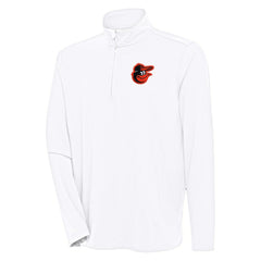 Baltimore Orioles Antigua Hunk Quarter-Zip Pullover Top - MLB Pullover