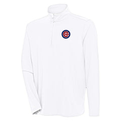 Chicago Cubs Antigua Hunk Quarter-Zip Pullover Top - MLB Pullover