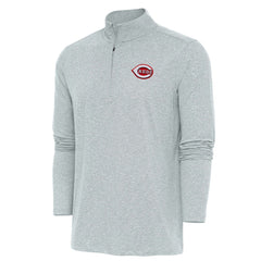 Cincinnati Reds Antigua Hunk Quarter-Zip Pullover Top - MLB Pullover