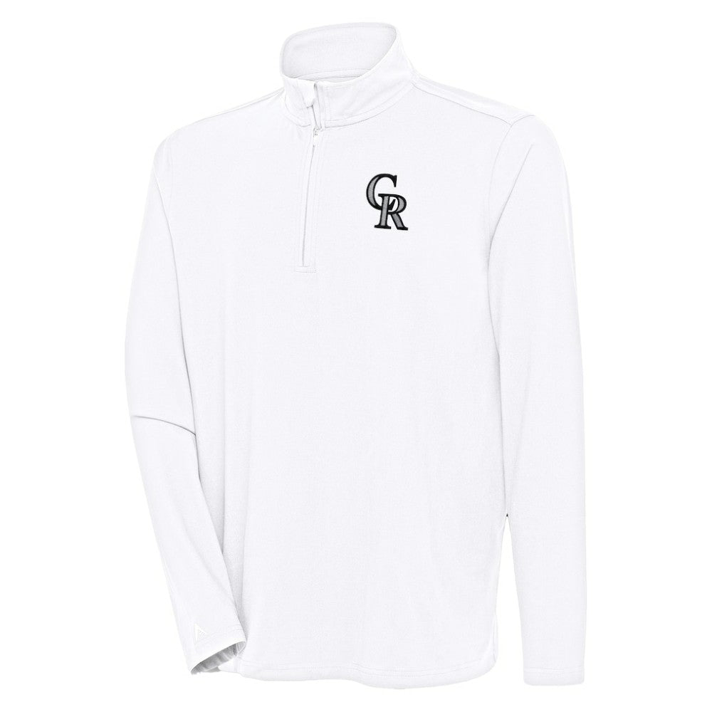 Colorado Rockies Antigua Hunk Quarter-Zip Pullover Top - MLB Pullover