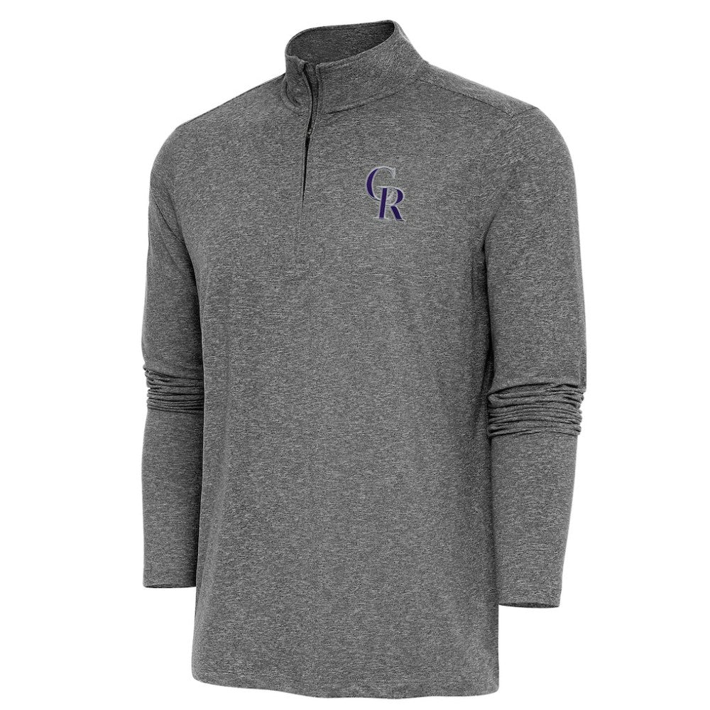 Colorado Rockies Antigua Hunk Quarter-Zip Pullover Top - MLB Pullover