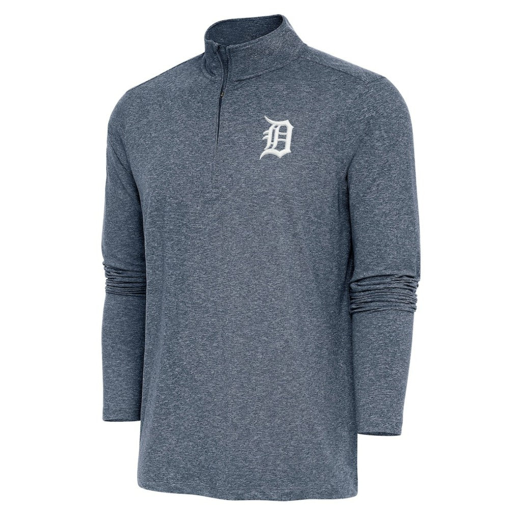Detroit Tigers Antigua Hunk Quarter-Zip Pullover Top - MLB Pullover