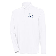 Kansas City Royals Antigua Hunk Quarter-Zip Pullover Top - MLB Pullover