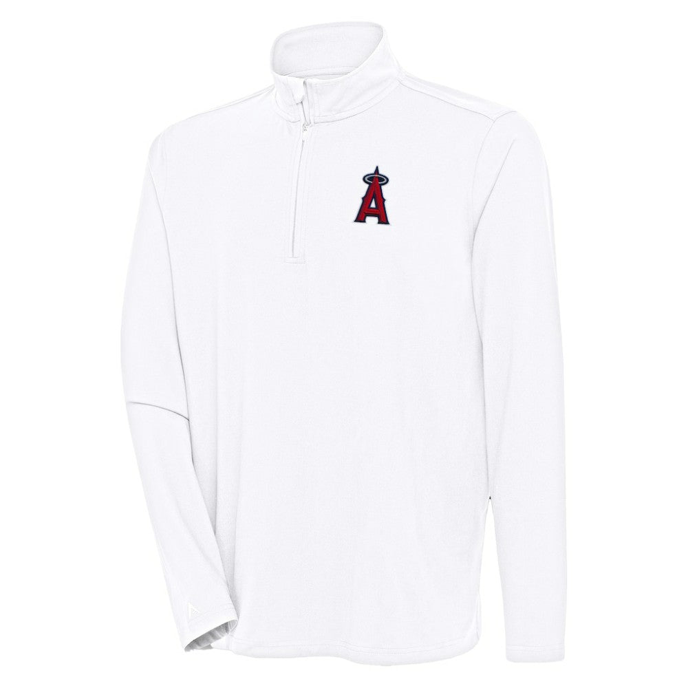 Los Angeles Angels Antigua Hunk Quarter-Zip Pullover Top - MLB Pullover