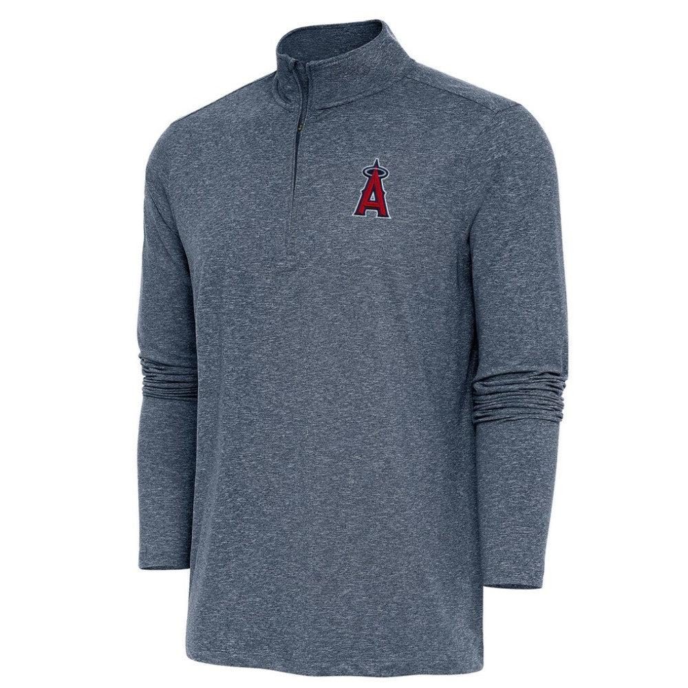 Los Angeles Angels Antigua Hunk Quarter-Zip Pullover Top - MLB Pullover