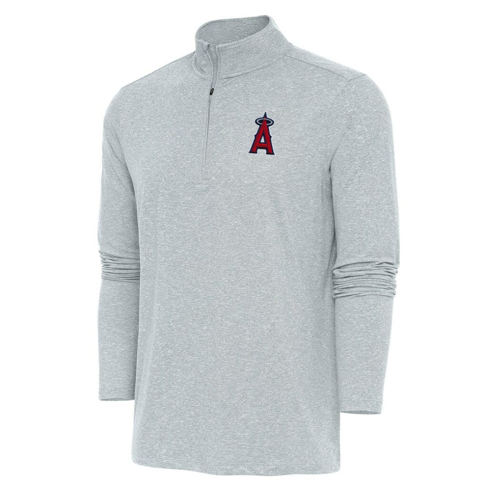 Los Angeles Angels Antigua Hunk Quarter-Zip Pullover Top - MLB Pullover