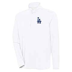 Los Angeles Dodgers Antigua Hunk Quarter-Zip Pullover Top - MLB Pullover