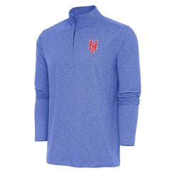 New York Mets Antigua Hunk Quarter-Zip Pullover Top - MLB Pullover