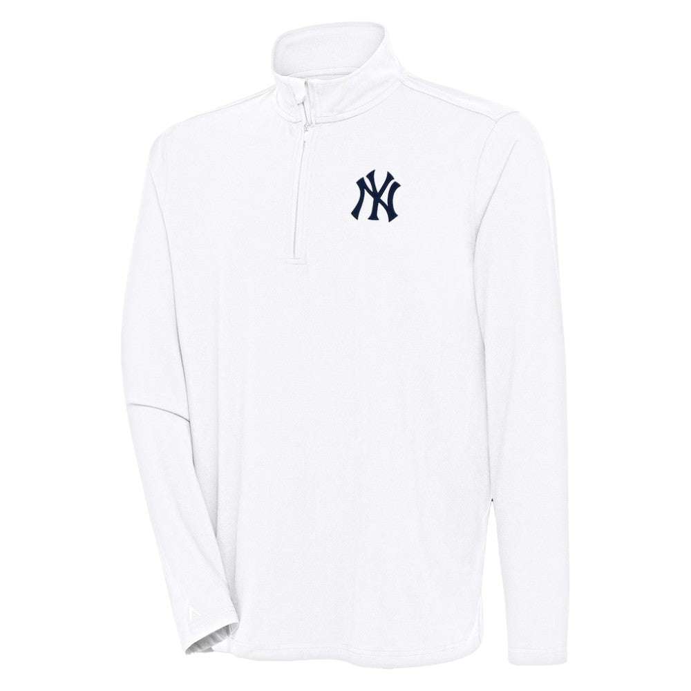 New York Yankees Antigua Hunk Quarter-Zip Pullover Top - MLB Pullover