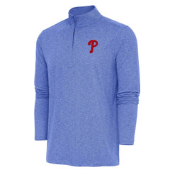 Philadelphia Phillies Antigua Hunk Quarter-Zip Pullover Top - MLB Pullover