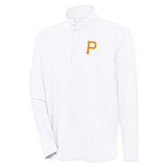 Pittsburgh Pirates Antigua Hunk Quarter-Zip Pullover Top - MLB Pullover