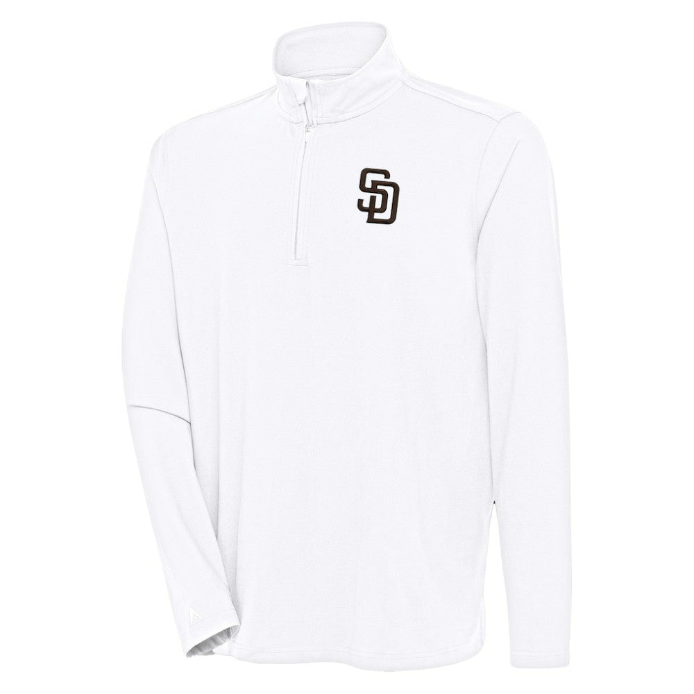 San Diego Padres Antigua Hunk Quarter-Zip Pullover Top - MLB Pullover