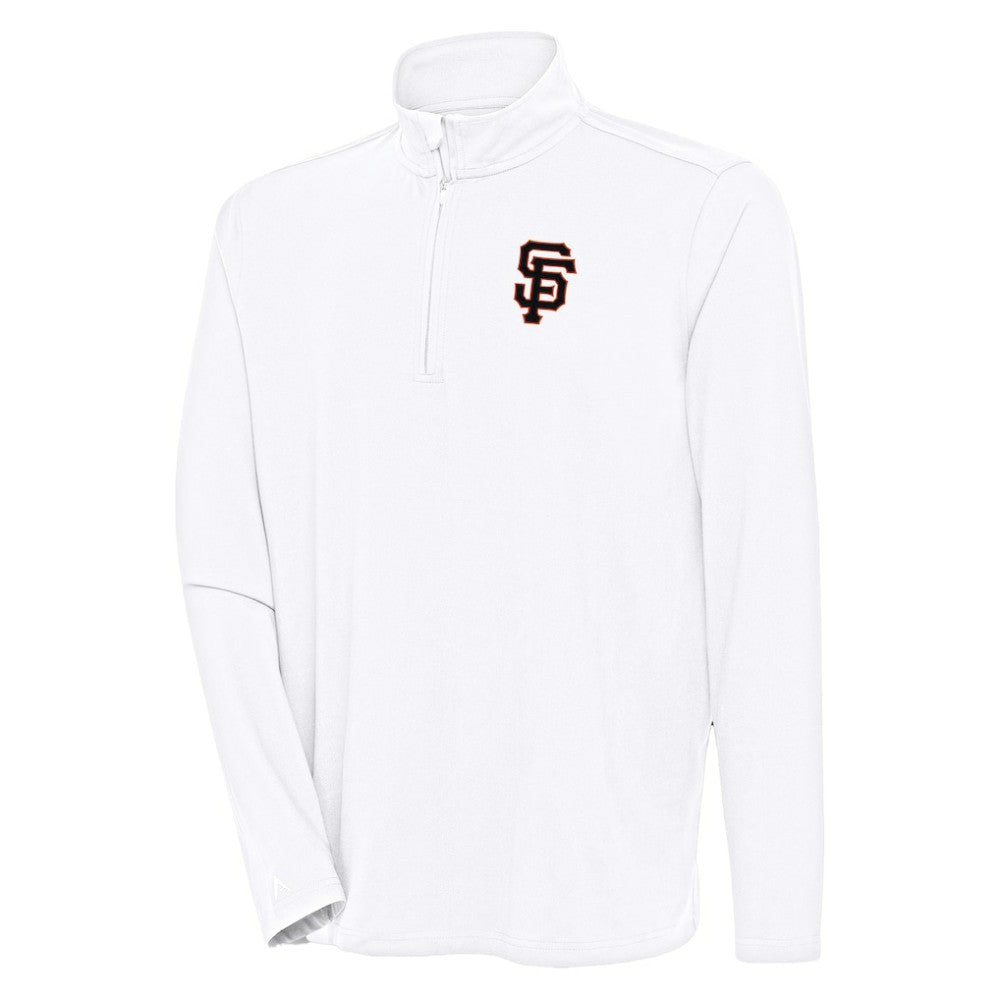 San Francisco Giants Antigua Hunk Quarter-Zip Pullover Top - MLB Pullover