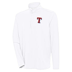 Texas Rangers Antigua Hunk Quarter-Zip Pullover Top - MLB Pullover